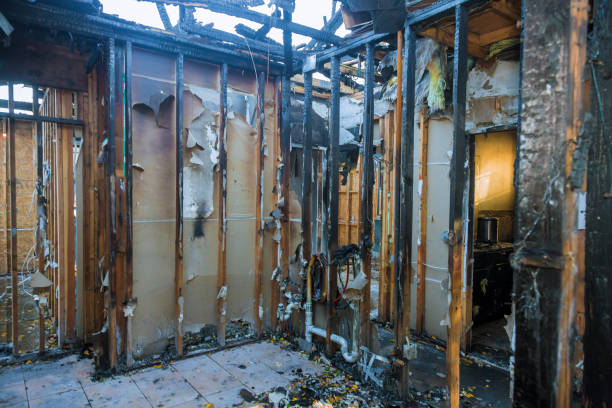Professional Smoke Damage Restoration technician working in Circle Pines, MN